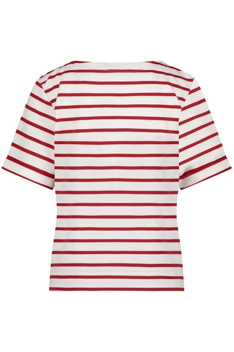 Red Button terry stripe short sleeve